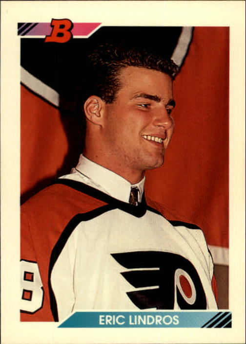 1992-93 Bowman #442 Eric Lindros UER/(Acquired 6-30-92, not 6-20-92 as in bio)