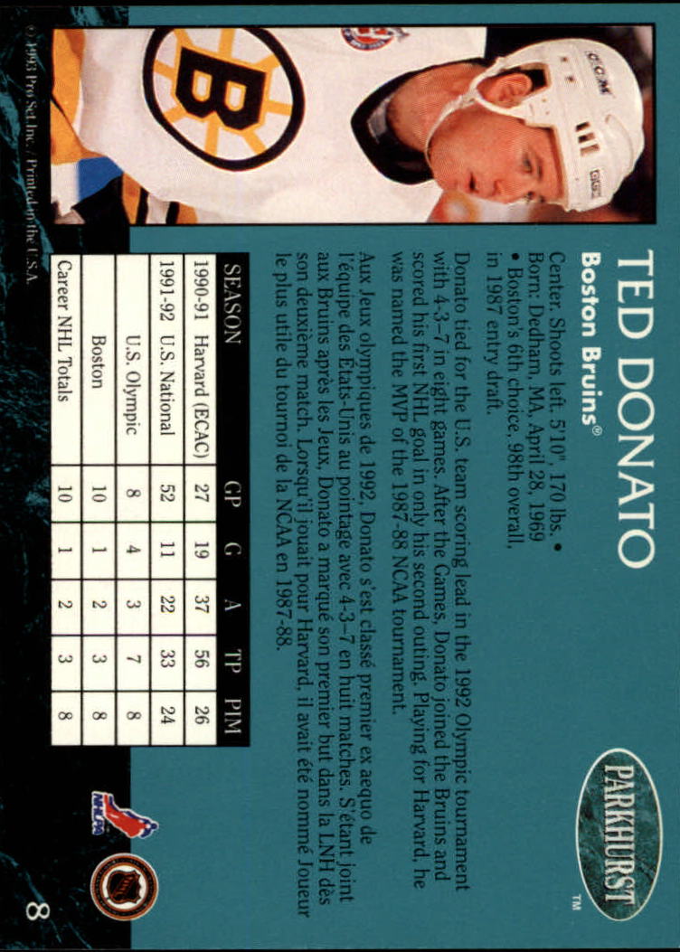 A3975- 1992-93 Parkhurst Hk Cards 1-250 +Rookies -You Pick- 15+ FREE US SHIP - Picture 17 of 454