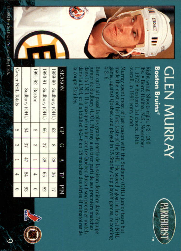 A3975- 1992-93 Parkhurst Hk Cards 1-250 +Rookies -You Pick- 15+ FREE US SHIP - Picture 19 of 454