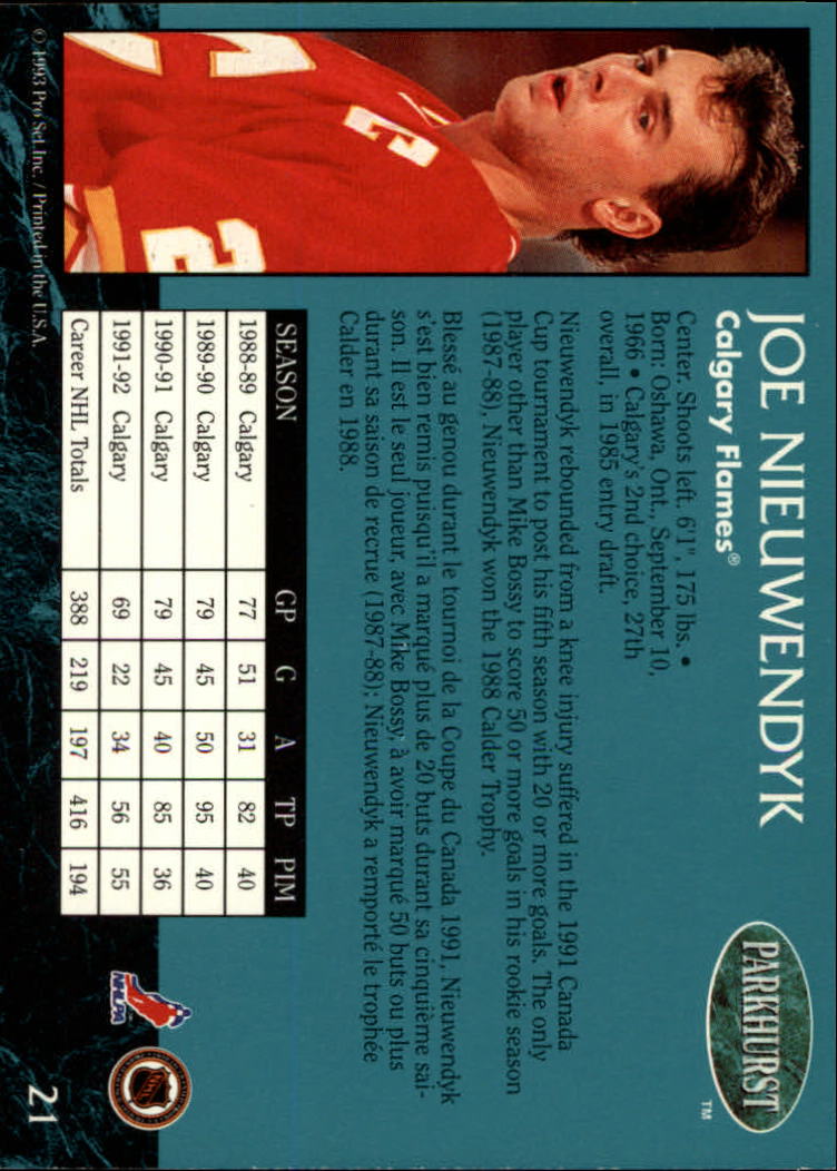 A3975- 1992-93 Parkhurst Hk Cards 1-250 +Rookies -You Pick- 15+ FREE US SHIP - Picture 40 of 454