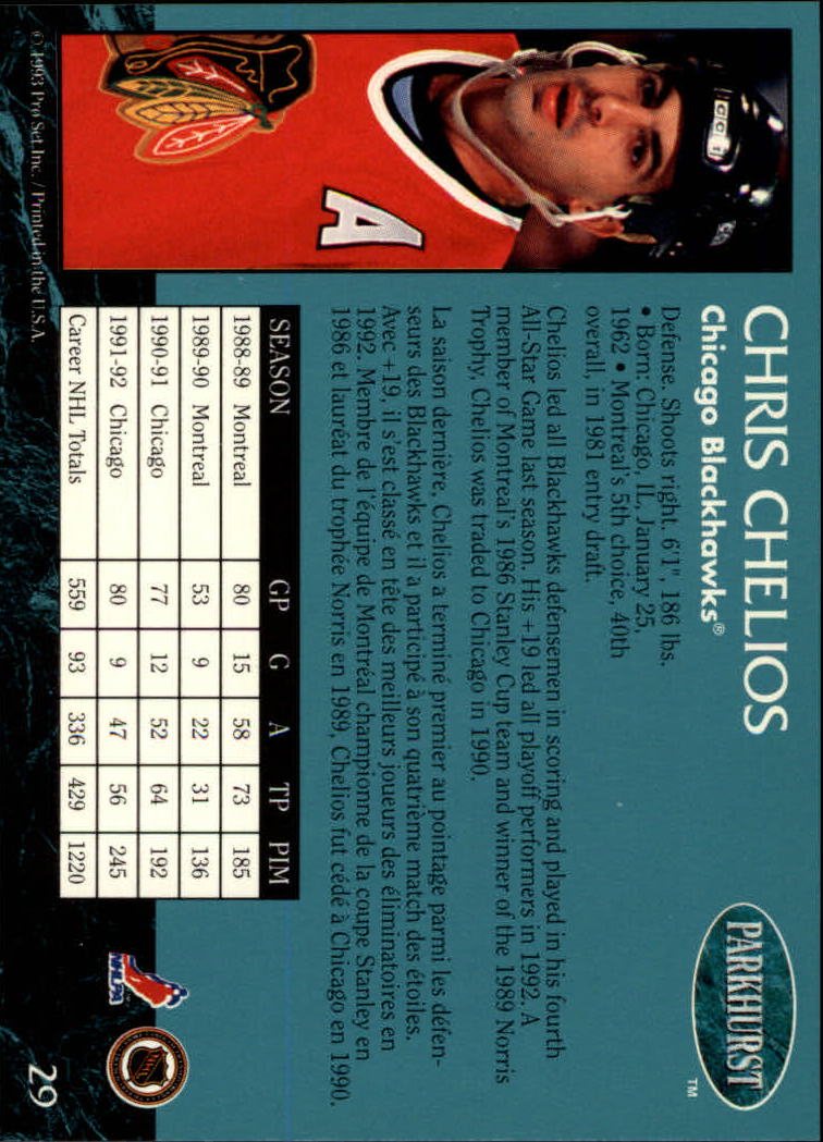 A3975- 1992-93 Parkhurst Hk Cards 1-250 +Rookies -You Pick- 15+ FREE US SHIP - Picture 56 of 454