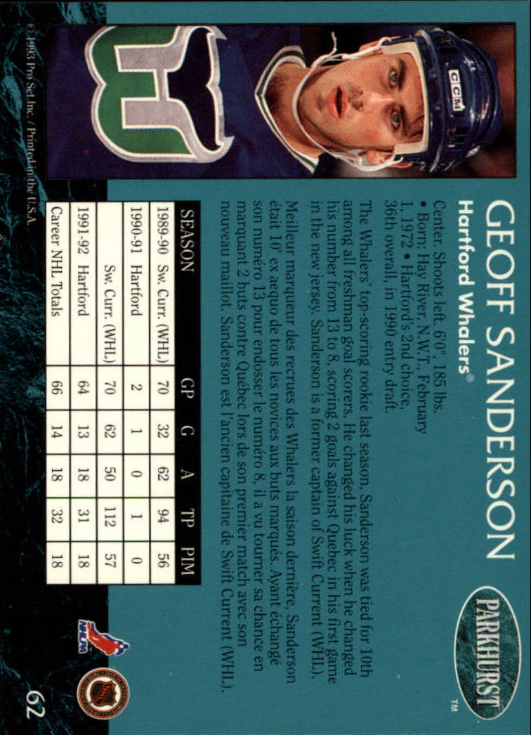 A3975- 1992-93 Parkhurst Hk Cards 1-250 +Rookies -You Pick- 15+ FREE US SHIP - Picture 118 of 454
