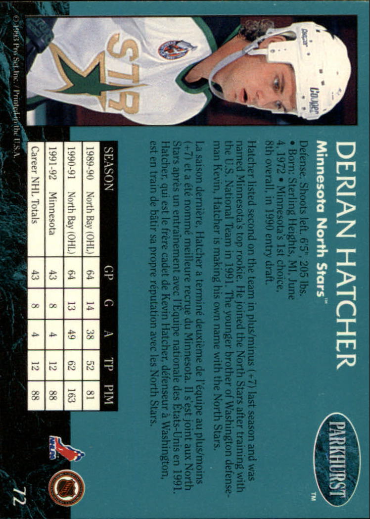 A3975- 1992-93 Parkhurst Hk Cards 1-250 +Rookies -You Pick- 15+ FREE US SHIP - Picture 138 of 454