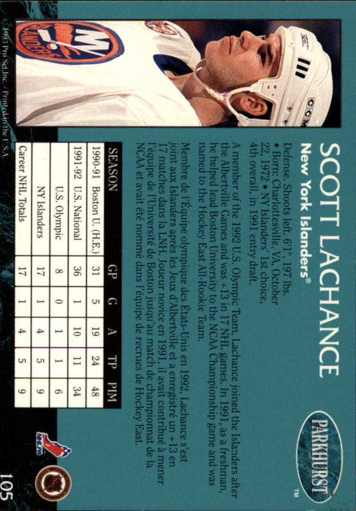 A3975- 1992-93 Parkhurst Hk Cards 1-250 +Rookies -You Pick- 15+ FREE US SHIP - Picture 196 of 454