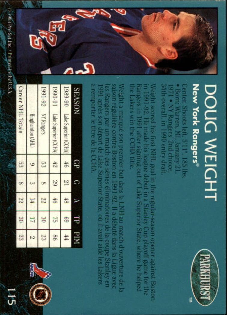 A3975- 1992-93 Parkhurst Hk Cards 1-250 +Rookies -You Pick- 15+ FREE US SHIP - Picture 211 of 454
