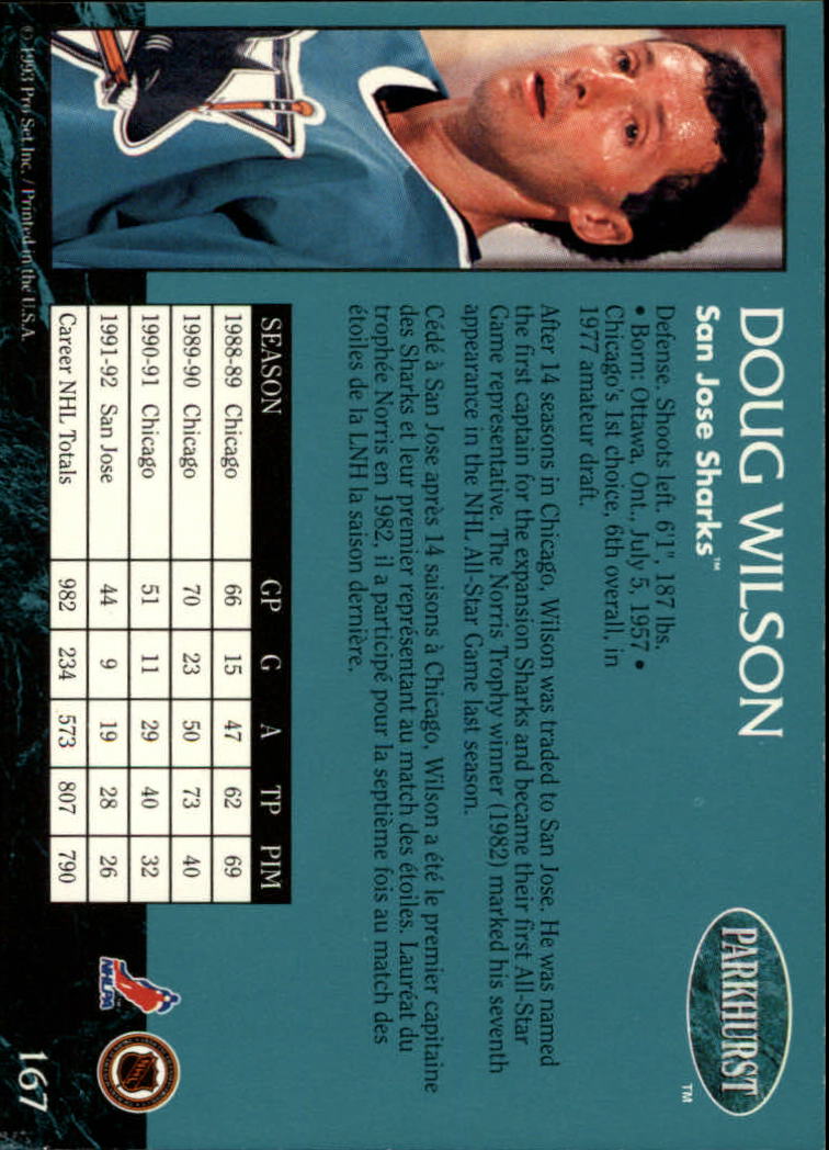 A3975- 1992-93 Parkhurst Hk Cards 1-250 +Rookies -You Pick- 15+ FREE US SHIP - Picture 308 of 454