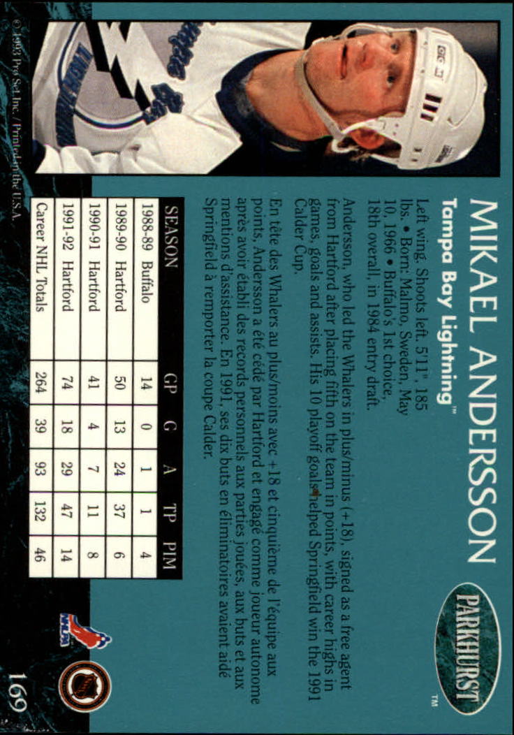 A3975- 1992-93 Parkhurst Hk Cards 1-250 +Rookies -You Pick- 15+ FREE US SHIP - Picture 312 of 454