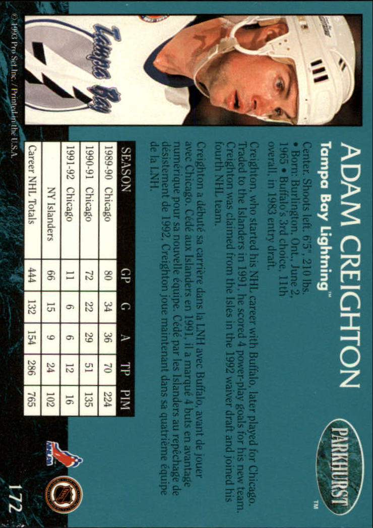 A3975- 1992-93 Parkhurst Hk Cards 1-250 +Rookies -You Pick- 15+ FREE US SHIP - Picture 318 of 454