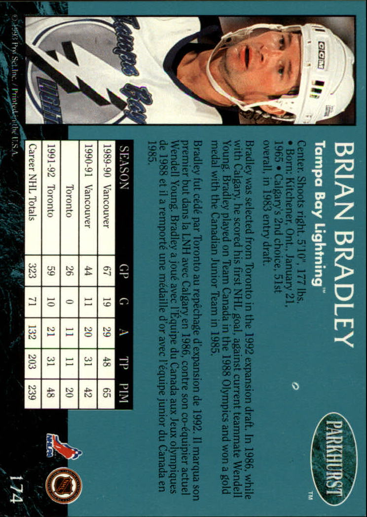 A3975- 1992-93 Parkhurst Hk Cards 1-250 +Rookies -You Pick- 15+ FREE US SHIP - Picture 322 of 454