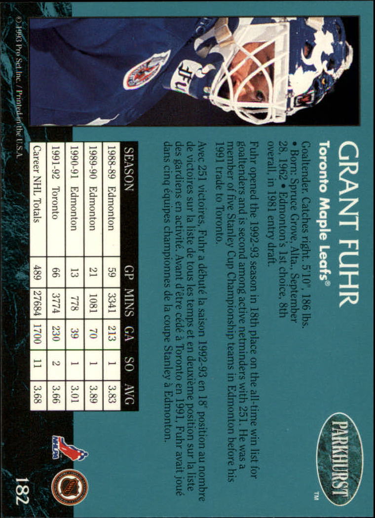 A3975- 1992-93 Parkhurst Hk Cards 1-250 +Rookies -You Pick- 15+ FREE US SHIP - Picture 338 of 454