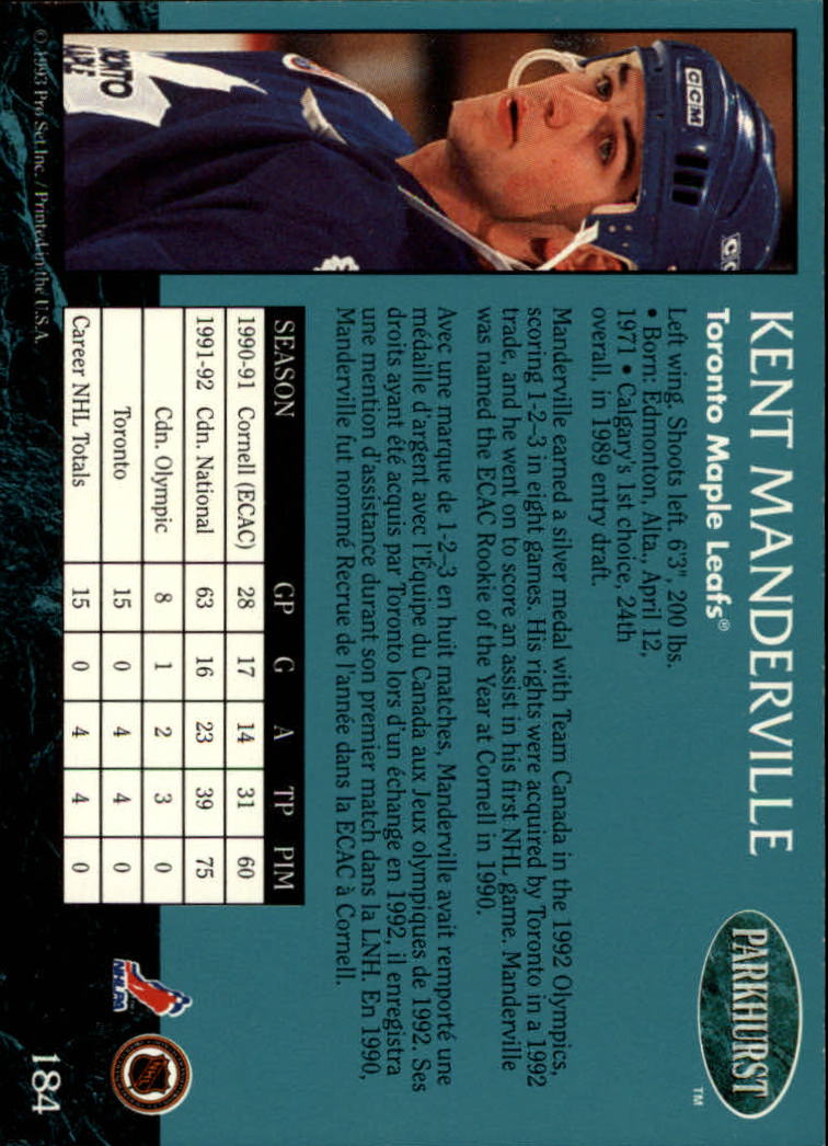 A3975- 1992-93 Parkhurst Hk Cards 1-250 +Rookies -You Pick- 15+ FREE US SHIP - Picture 342 of 454