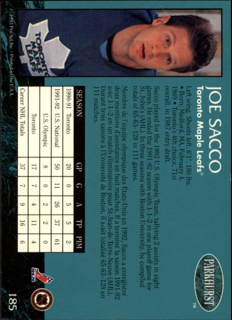 A3975- 1992-93 Parkhurst Hk Cards 1-250 +Rookies -You Pick- 15+ FREE US SHIP - Picture 344 of 454