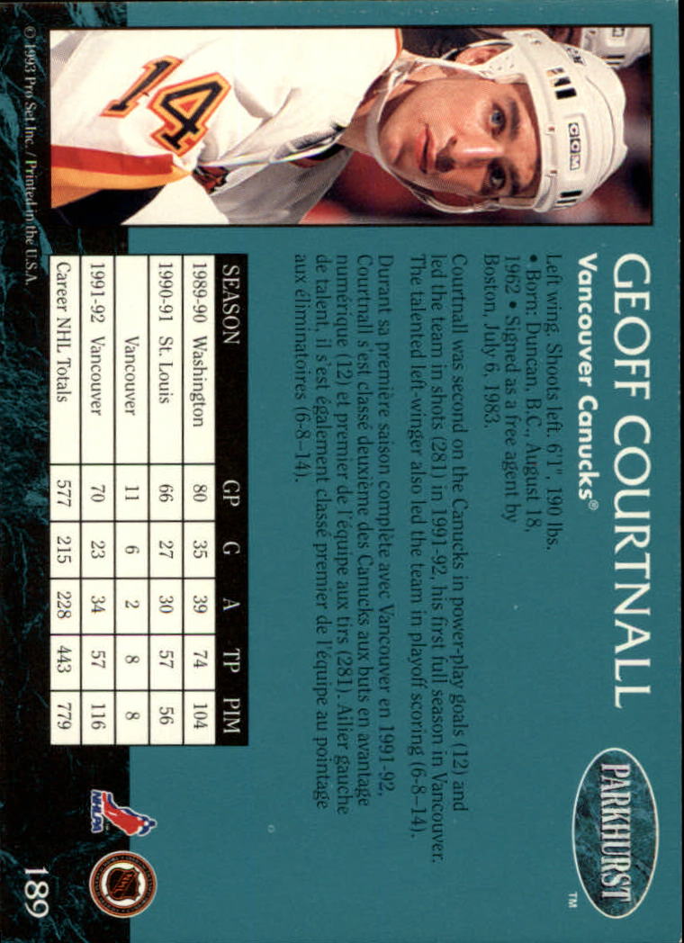 A3975- 1992-93 Parkhurst Hk Cards 1-250 +Rookies -You Pick- 15+ FREE US SHIP - Picture 352 of 454