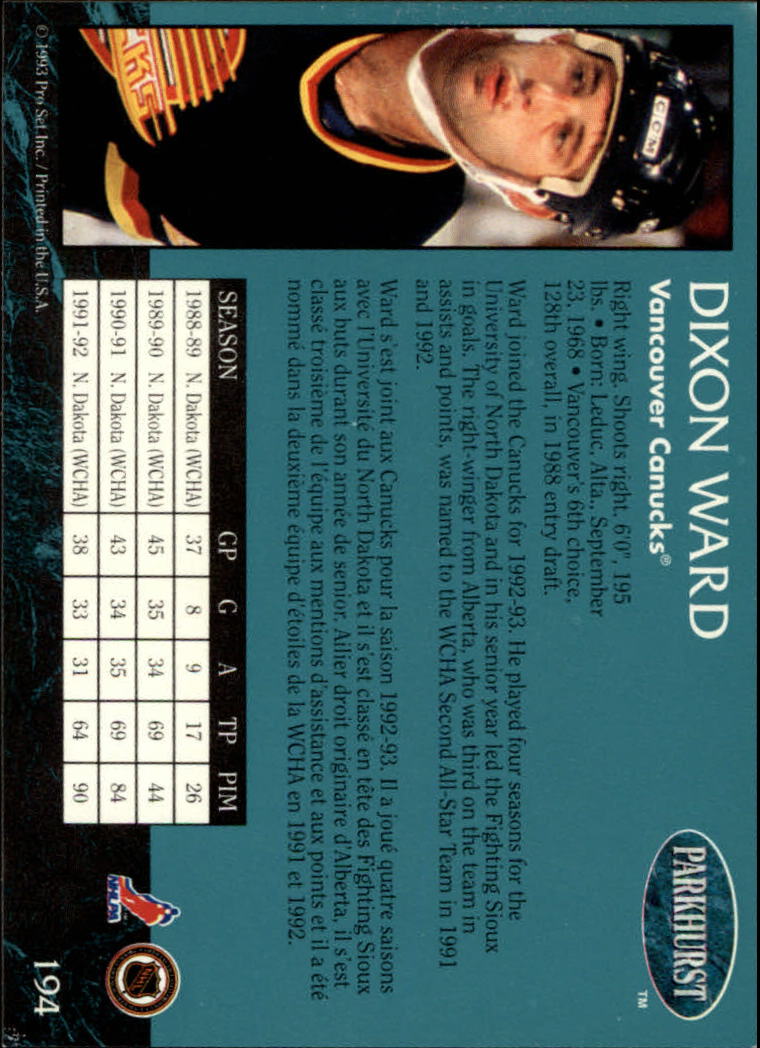 A3975- 1992-93 Parkhurst Hk Cards 1-250 +Rookies -You Pick- 15+ FREE US SHIP - Picture 362 of 454