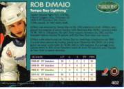1992-93 Parkhurst #402 Rob DiMaio back image