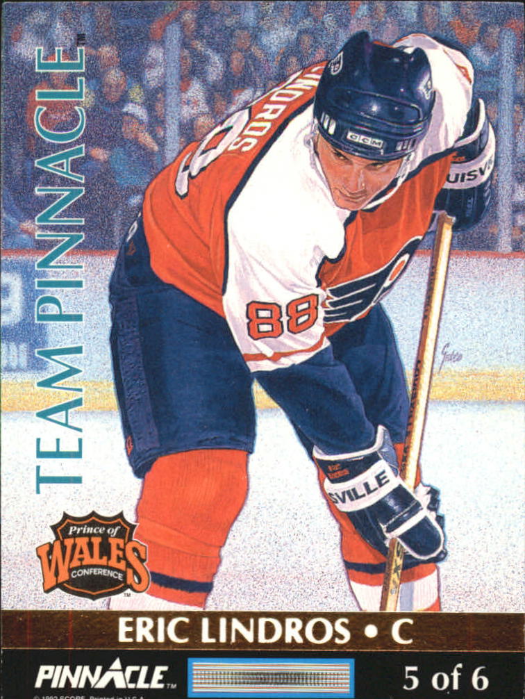 1992-93 Pinnacle Team Pinnacle #5 Eric Lindros/Wayne Gretzky back image