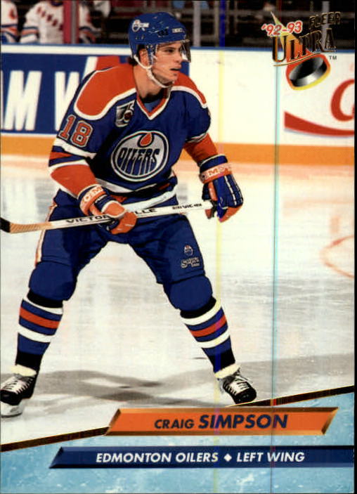 1992-93 Ultra #66 Craig Simpson