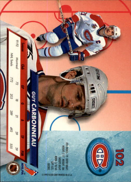 A5576 - Carte Ultra Hockey 1992-93 #s 1-250 + recrues - au choix - 15+ LIVRAISON GRATUITE AUX ÉTATS-UNIS - Photo 203/497