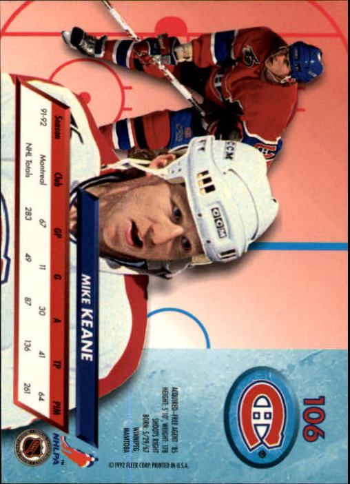 A5576 - Carte Ultra Hockey 1992-93 #s 1-250 + recrues - au choix - 15+ LIVRAISON GRATUITE AUX ÉTATS-UNIS - Photo 211/497