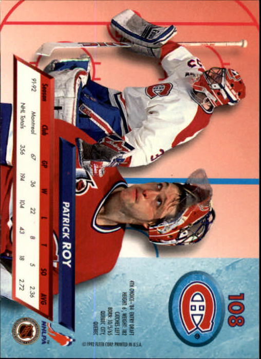 A5576 - Carte Ultra Hockey 1992-93 #s 1-250 + recrues - au choix - 15+ LIVRAISON GRATUITE AUX ÉTATS-UNIS - Photo 215/497