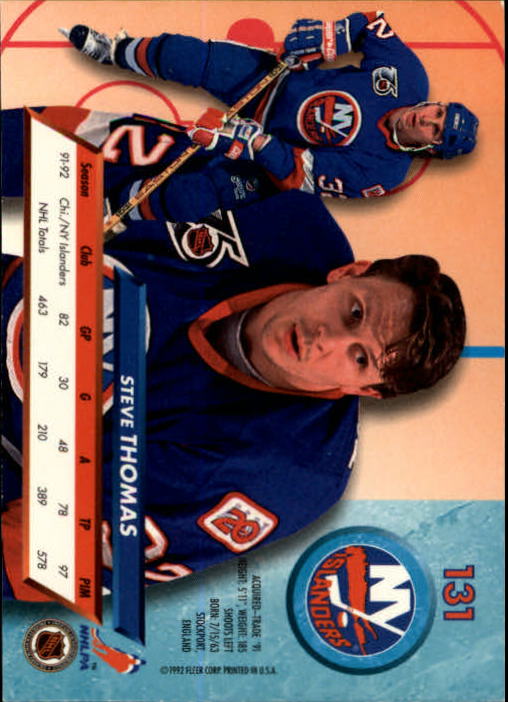 A5576 - Carte Ultra Hockey 1992-93 #s 1-250 + recrues - au choix - 15+ LIVRAISON GRATUITE AUX ÉTATS-UNIS - Photo 261/497