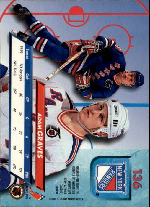 A5576 - Carte Ultra Hockey 1992-93 #s 1-250 + recrues - au choix - 15+ LIVRAISON GRATUITE AUX ÉTATS-UNIS - Photo 271/497