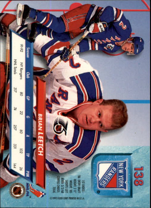 A5576 - Carte Ultra Hockey 1992-93 #s 1-250 + recrues - au choix - 15+ LIVRAISON GRATUITE AUX ÉTATS-UNIS - Photo 273/497