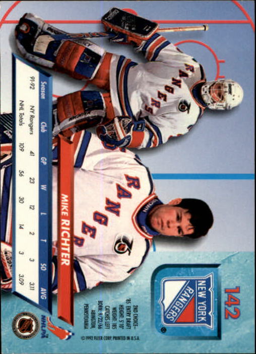 A5576 - Carte Ultra Hockey 1992-93 #s 1-250 + recrues - au choix - 15+ LIVRAISON GRATUITE AUX ÉTATS-UNIS - Photo 281/497