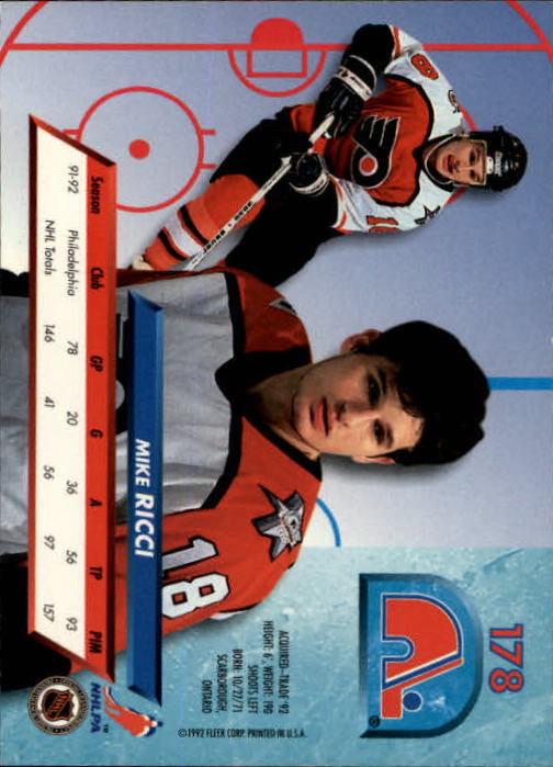 A5576 - Carte Ultra Hockey 1992-93 #s 1-250 + recrues - au choix - 15+ LIVRAISON GRATUITE AUX ÉTATS-UNIS - Photo 353/497