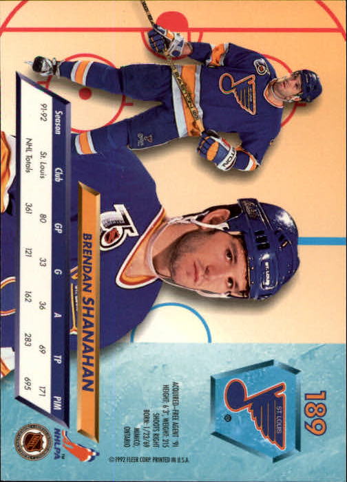 A5576 - Carte Ultra Hockey 1992-93 #s 1-250 + recrues - au choix - 15+ LIVRAISON GRATUITE AUX ÉTATS-UNIS - Photo 375/497
