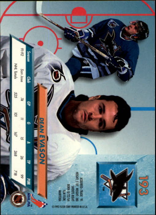 A5576 - Carte Ultra Hockey 1992-93 #s 1-250 + recrues - au choix - 15+ LIVRAISON GRATUITE AUX ÉTATS-UNIS - Photo 383/497