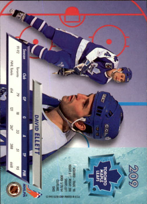 A5576 - Carte Ultra Hockey 1992-93 #s 1-250 + recrues - au choix - 15+ LIVRAISON GRATUITE AUX ÉTATS-UNIS - Photo 415/497