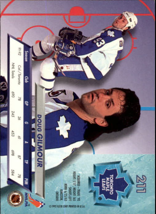 A5576 - Carte Ultra Hockey 1992-93 #s 1-250 + recrues - au choix - 15+ LIVRAISON GRATUITE AUX ÉTATS-UNIS - Photo 419/497