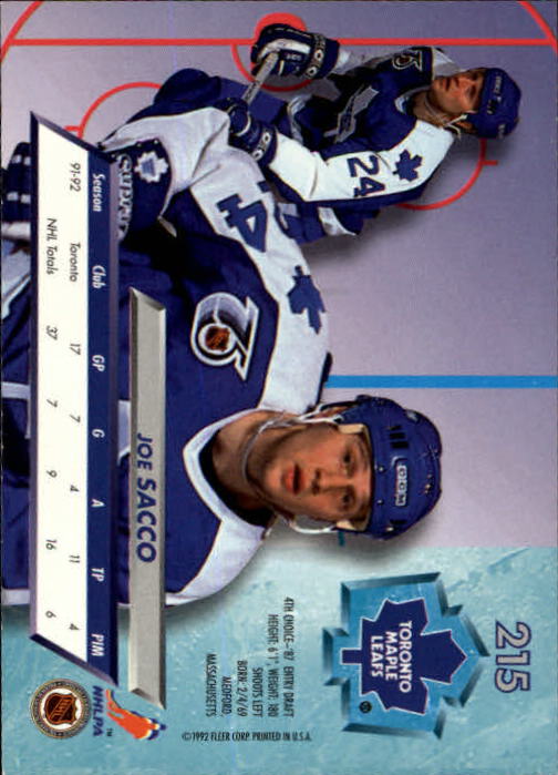 A5576 - Carte Ultra Hockey 1992-93 #s 1-250 + recrues - au choix - 15+ LIVRAISON GRATUITE AUX ÉTATS-UNIS - Photo 427/497