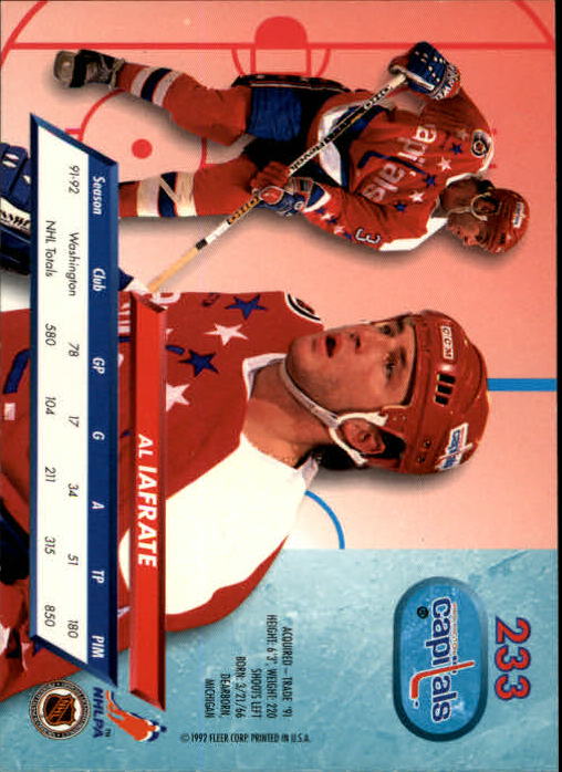 A5576 - Carte Ultra Hockey 1992-93 #s 1-250 + recrues - au choix - 15+ LIVRAISON GRATUITE AUX ÉTATS-UNIS - Photo 463/497