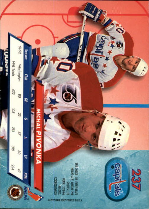 A5576 - Carte Ultra Hockey 1992-93 #s 1-250 + recrues - au choix - 15+ LIVRAISON GRATUITE AUX ÉTATS-UNIS - Photo 471/497