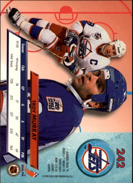 A5576 - Carte Ultra Hockey 1992-93 #s 1-250 + recrues - au choix - 15+ LIVRAISON GRATUITE AUX ÉTATS-UNIS - Photo 481/497