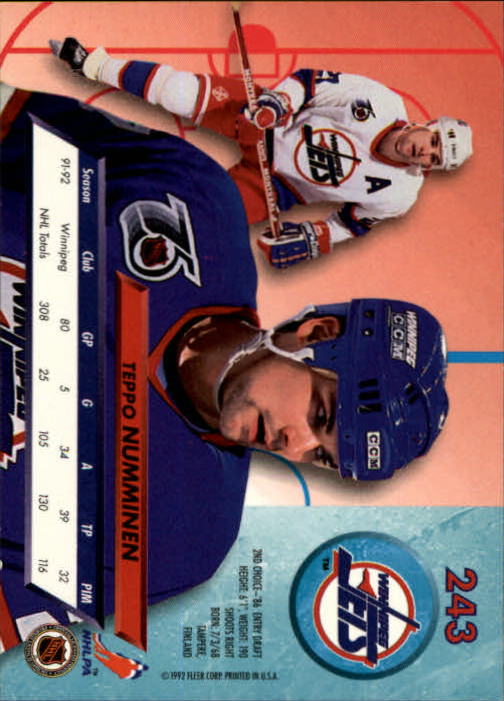 A5576 - Carte Ultra Hockey 1992-93 #s 1-250 + recrues - au choix - 15+ LIVRAISON GRATUITE AUX ÉTATS-UNIS - Photo 483/497