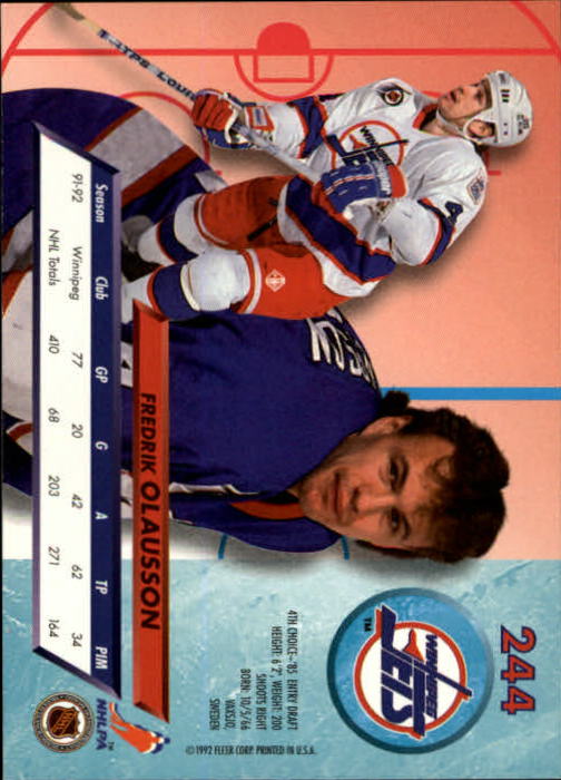 A5576 - Carte Ultra Hockey 1992-93 #s 1-250 + recrues - au choix - 15+ LIVRAISON GRATUITE AUX ÉTATS-UNIS - Photo 485/497