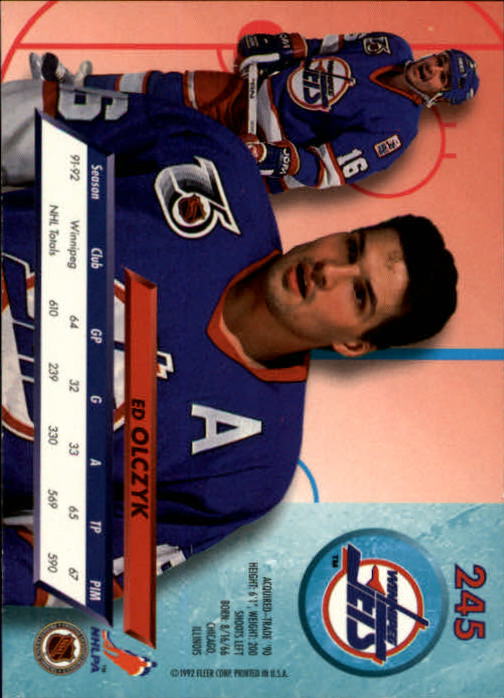 A5576 - Carte Ultra Hockey 1992-93 #s 1-250 + recrues - au choix - 15+ LIVRAISON GRATUITE AUX ÉTATS-UNIS - Photo 487/497