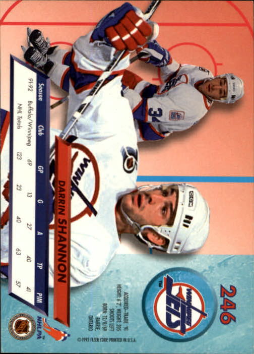 A5576 - Carte Ultra Hockey 1992-93 #s 1-250 + recrues - au choix - 15+ LIVRAISON GRATUITE AUX ÉTATS-UNIS - Photo 489/497