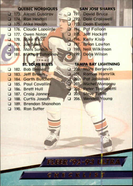 A5576 - Carte Ultra Hockey 1992-93 #s 1-250 + recrues - au choix - 15+ LIVRAISON GRATUITE AUX ÉTATS-UNIS - Photo 496/497