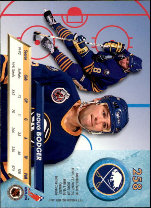 A5576- 1992-93 Ultra Hockey Cards 251-450 +Inserts -You Pick- 15+ FREE US SHIP - Bild 17 von 404