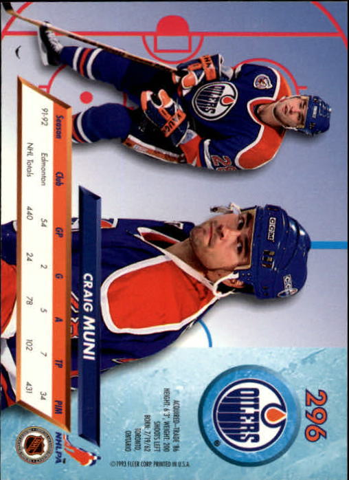 A5576- 1992-93 Ultra Hockey Cards 251-450 +Inserts -You Pick- 15+ FREE US SHIP - Bild 93 von 404