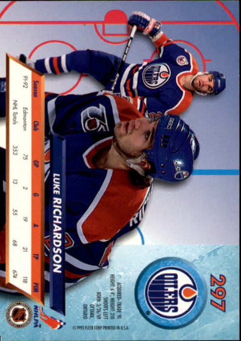 A5576- 1992-93 Ultra Hockey Cards 251-450 +Inserts -You Pick- 15+ FREE US SHIP - Bild 95 von 404