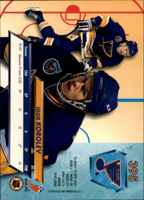 A5576- 1992-93 Ultra Hockey Cards 251-450 +Inserts -You Pick- 15+ FREE US SHIP - Bild 291 von 404