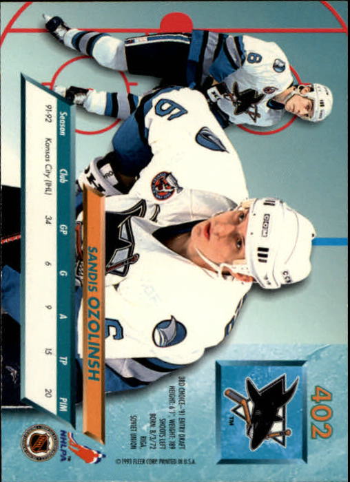 A5576- 1992-93 Ultra Hockey Cards 251-450 +Inserts -You Pick- 15+ FREE US SHIP - Bild 305 von 404