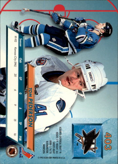 A5576- 1992-93 Ultra Hockey Cards 251-450 +Inserts -You Pick- 15+ FREE US SHIP - Bild 307 von 404
