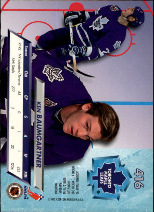 A5576- 1992-93 Ultra Hockey Cards 251-450 +Inserts -You Pick- 15+ FREE US SHIP - Bild 333 von 404