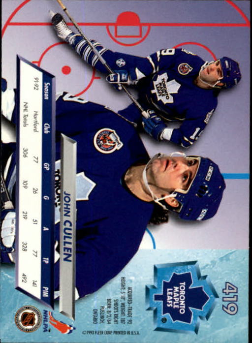 A5576- 1992-93 Ultra Hockey Cards 251-450 +Inserts -You Pick- 15+ FREE US SHIP - Bild 339 von 404